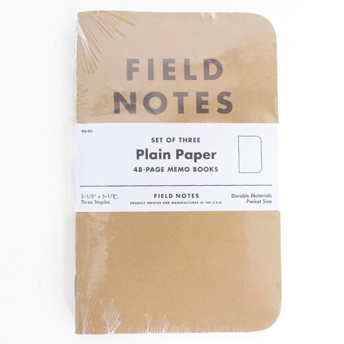 Field Notes, Plain, 3 Pack